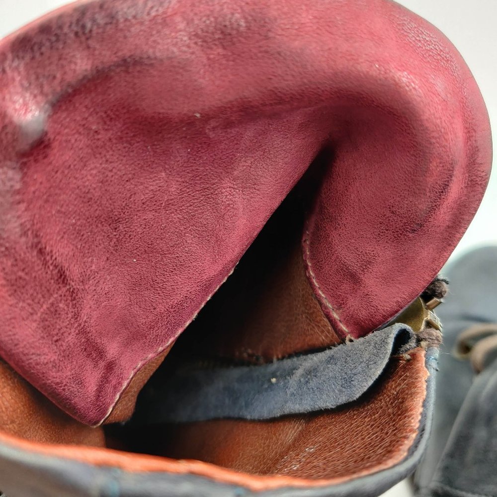 Free People A.S.98 Emerson Engineer Boots in Blue 38 7.5 8 - Picture 3 of 10